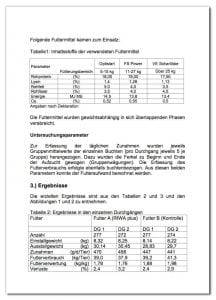 Untersuchung zum Einsatz von RIWA Plus in der Ferkelfütterung Artikel 4